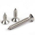 304 Stainless Steel M3 M3.5 M4 M4.2 M5 M5.5 M6 M6.3 M8 Flat Head Screw Phillips Self Tapping Wood Screws